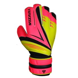 Vizari Avio F.P. Soccer Goalkeeper Glove | for Kids and Adults (Pink/Yellow, Size 8)