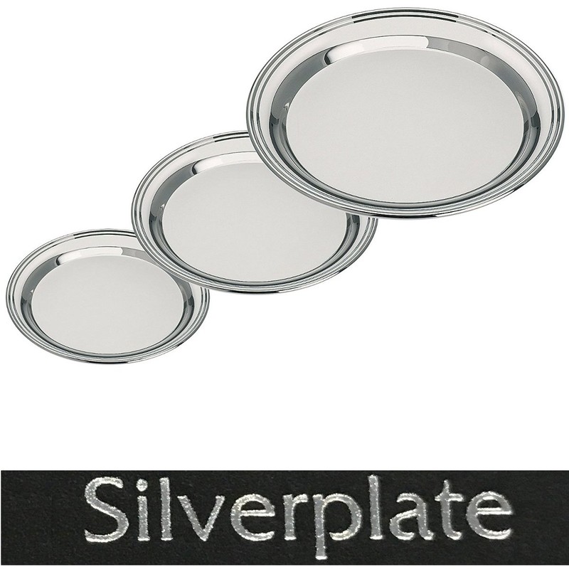 Silver Jug Bremen Tray Round 21.5 cm Premium Silver Plated