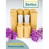Wachsmann, Lipstick Sleeves Empty Pack of 8 Bamboo Case with