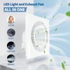 Bathroom Vent Fan with Light, Bathroom Exhaust Fan with LED