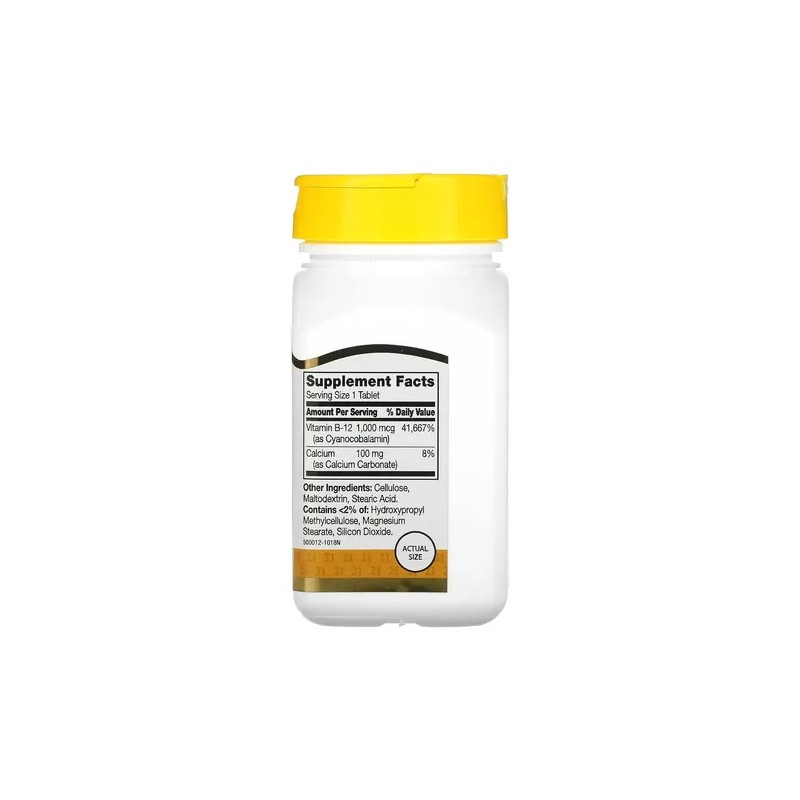 21st Century Vitamina B12 Premium 1,000 Mcg 110 Tabletas de
