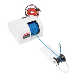 FiueStur 25lbs Electric Anchor Winch with Remote Control for Boats Marine Saltwater Anchor Windlass System Heavy Duty IP65 Waterproof