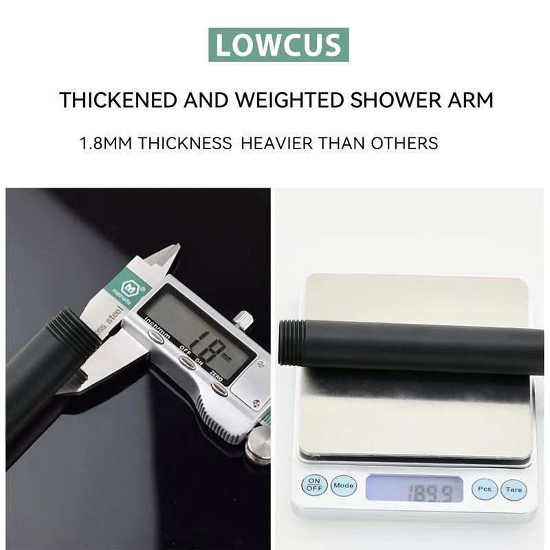 LOWCUS Wall Mounted Extention Shower Arm (Sold with Shower Arm