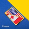 Bluyellow Bluyellow 2Pcs Canadian Flag American Flag Patch Sew on