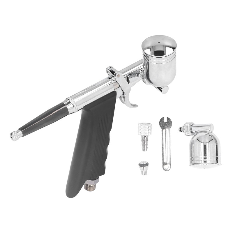 Air Paint Spray Gun Dual Action Trigger Gravity Feed Airbrush