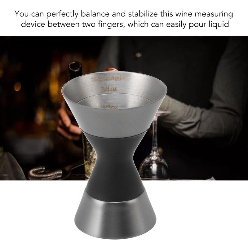 Cocktail Jigger Double Sided Stainless Steel Shot Measure Jigger with