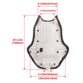 Kojem Complete Seat Compatible with 2005-2018 Suzuki KingQuad 450 500 700 750 4x4 LTA LT-A Replacement for 45100-31G22-P21 Seat Assembly
