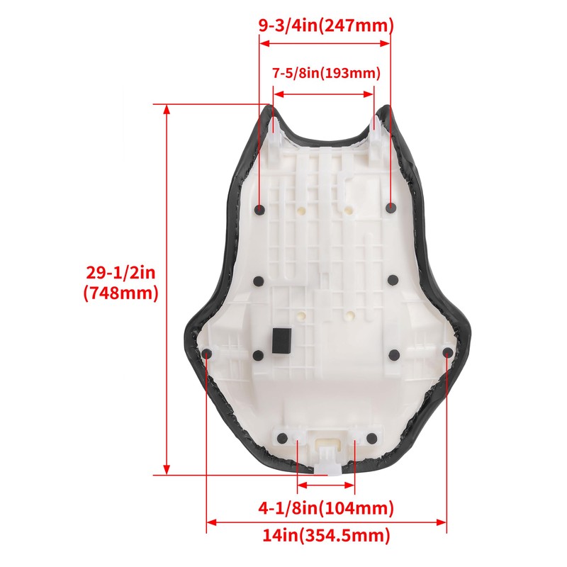 Kojem Complete Seat Compatible with 2005-2018 Suzuki KingQuad 450 500
