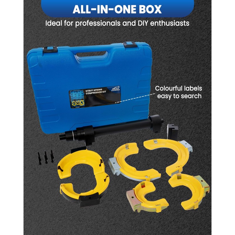SIXIWANZI Universal Spring Compressor Tool, Heavy Duty Coil Spring Compressor