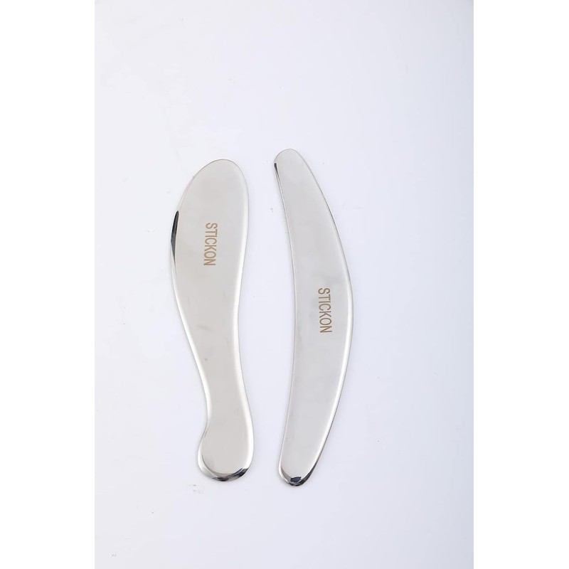 STICKON Medical Grade Stainless Steel Gua Sha Set 2pcs Scraping