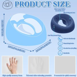 TZEKING Massage Face Cradle Cushion, U-shaped Massage Face Cushion, Massage Pillow with Front Down for the Bed, Pillow with Face Down for Spa Salon, Schools, Offices