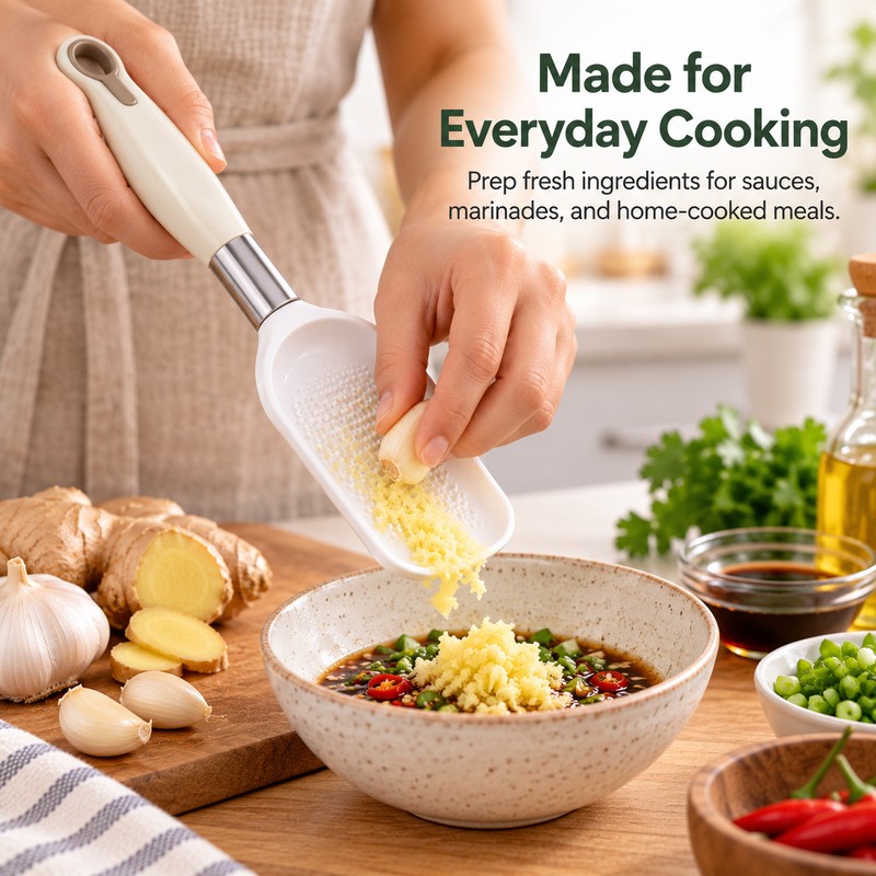 Manual Ginger Grater for Garlic & Produce – Compact ABS
