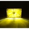 OCTANE LIGHTING 4X6" LED Crystal Yellow Glass Metal Headlight 4000Lm