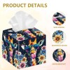 DELORIGIN Giraffe Tissue Box Holder, Square Tissue Box Cover Foldable