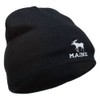e4Hats.com Maine State Moose Embroidered Short Beanie - Black OSFM