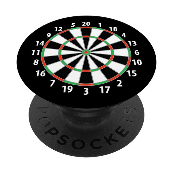 Bullseye Target Darts Dart Player Gift PopSockets Retractable Base and
