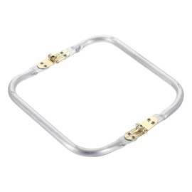 sourcing map Metal Purse Frame 6.7 in, 1 Pcs Rectangle Frame Kiss Lock, Bag Frame Hardware Replacements for DIY Purse Handle Bag Making, Clutch Coin Purse Frames