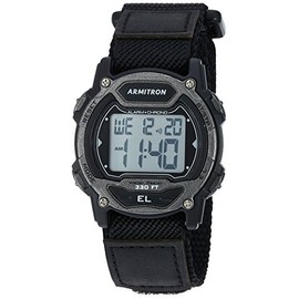Armitron Sport Unisex Digital Chronograph Nylon Strap Watch, 45/7004