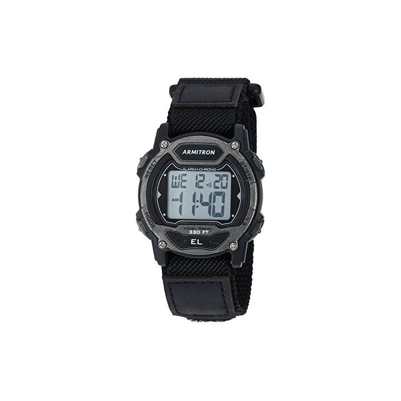 Armitron Sport Unisex Digital Chronograph Nylon Strap Watch, 45/7004