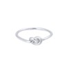 Elli Women's 925 Sterling Silver Trend Knot Ring, Size Q