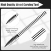 MOAZIFI 5-Piece Carving Tool Set for Lathe, Wood Cutter Accessories