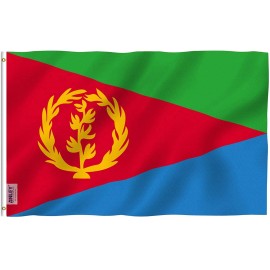 Anley Fly Breeze 3x5 Feet Eritrea Flag - Eritrean Flags Polyester with Grommets