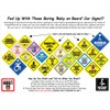 Grandchildren On Board Car Sign, Baby on Board Sign With