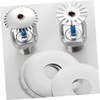 Gatuida Sprinkler Head Decorative Cover 10 Pcs Stainless Steel Wall