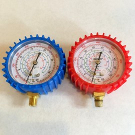 Hotei-son Air Conditioner Gas Charge, Manifold Gauge, Pressure Gauge, Compatible with R410a, R22, R134a, R404a (High Pressure Side)