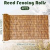 Barydat 4 Pcs 3 x 16.4 ft Bamboo Privacy Screen,