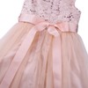 YiZYiF Kids Girl's Sequined Wedding Bridesmaid Formal Birthday Party Flower