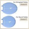 Soft Standard Vinyl Toilet Seat, Light Blue - 17 Inch