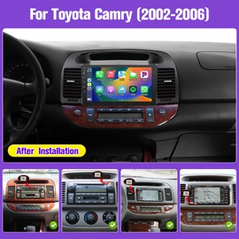 Android Car Radio for (JBL Version) Toyota Camry 2002 2003 2004 2005 2006 with Wireless Carplay Android Auto, Screen for Toyota Camry Car Stereo with Bluetooth,WiFi,GPS Navigation,SWC