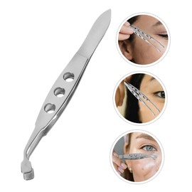 Minkissy Women Beauty Tool Eyelid Tweezer Metal Meibomian Gland Forcep Straight Tweezers
