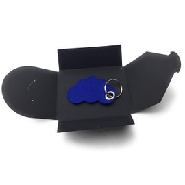 filzschneider Felt Key Fob – Cloud/Cloud – Royal Blue, neutral
