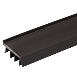 4 FT - Brown Vinyl Door Bottom for 1 3/4"- 2" Thick Doors 4 FT P-12-BR