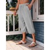 Gafeng Mens Harem Capri Pants Beach Yoga Baggy 3/4 Shorts
