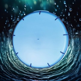 Fecovanti 78900800 Blue Lens Cover,Compatible with Pentair Kwik-Change SunBrite II and Sunglow II Light Series, 1 1/2" Thickness 7 1/2" Diameter Lens Cover for Pool