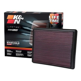 K&N Filtro de Aire de Alto Rendimiento 33-2129 con Kit de Recarga, Rojo