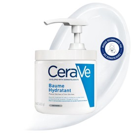 CeraVe Moisturising Cream, Rich Cream for Dry to Very Dry & Neurodermatitis-Prone Skin, Body & Face, with Hyaluronic and 3 Essential Ceramides, 454 g Pump Dispenser