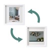 Hakuba Carre FSQCR-WT2L1 Square Wooden Photo Frame, 2L Size, 1-Sided,