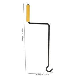 Gatuida 3pcs Steel Scissor Jack Crank Handle for Car and Truck Tire Lifting Manual Jack Accessories for Effortless and Multi-Vehicle Compatibility