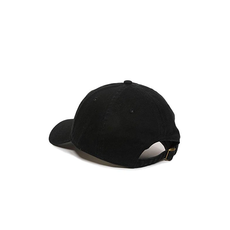 Bass Clef Baseball Cap Embroidered Cotton Adjustable Dad Hat Black
