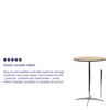 Flash Furniture 30'' Round Wood Cocktail Table with 30'' and
