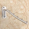 TEERFU 2 Pack Wall Mounted Stainless Steel Coat Rack Hooks，5