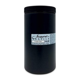 Jacquard Textile Color Apple Green - Permanent Fabric Paint for Clothes, Furniture Upholstery, Shoes or Tote Bags – Indoor & Outdoor Fabric Paint – 32 Oz Jar, Upholstery Fabric Paint