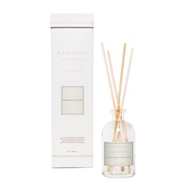 K.Hall Designs Washed Cotton Boxed Diffuser Kit, Refreshing Clean Scent, Reed Diffuser Set for Home, Long Lasting Aroma Diffuser, Refillable, 8 fl oz