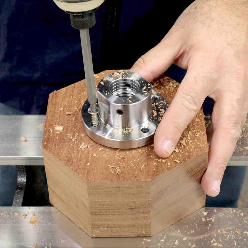 Hurricane Turning Tools, 2" Steel Faceplate For Wood Lathe, 1"