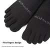 YABAIKE Toe Socks Liner Crew Socks for Men Women Coolmax