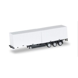 herpa 076494-002 Containerchassis Krone 40 feet mit 2 x 20 feet Container, Miniaturfahrzeuge